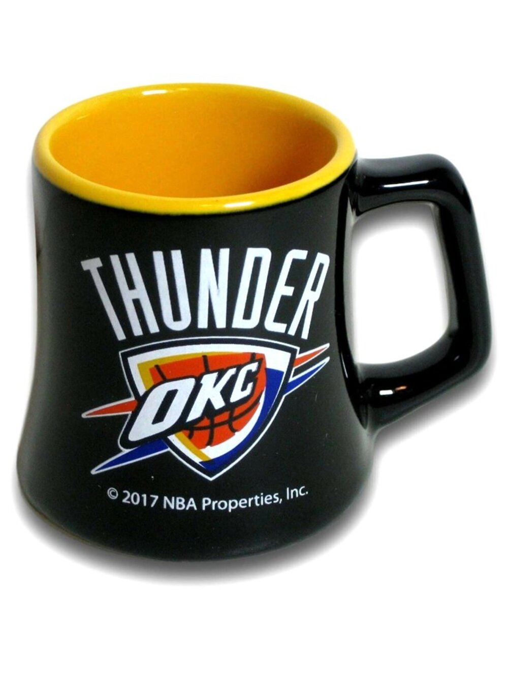 Oklahoma City Thunder OKC Shot Glass 2oz Ceramic NBA for (1) Shot Glass